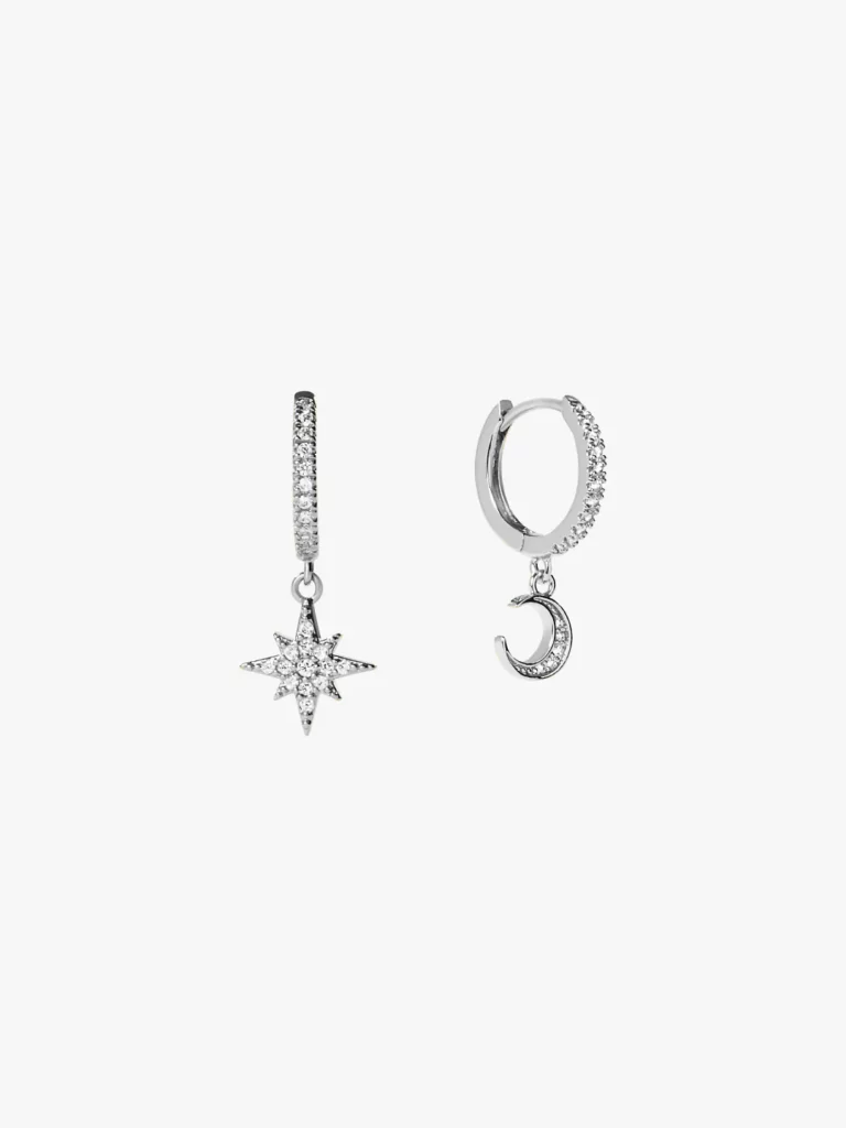 Celeste Silver Drop Earrings