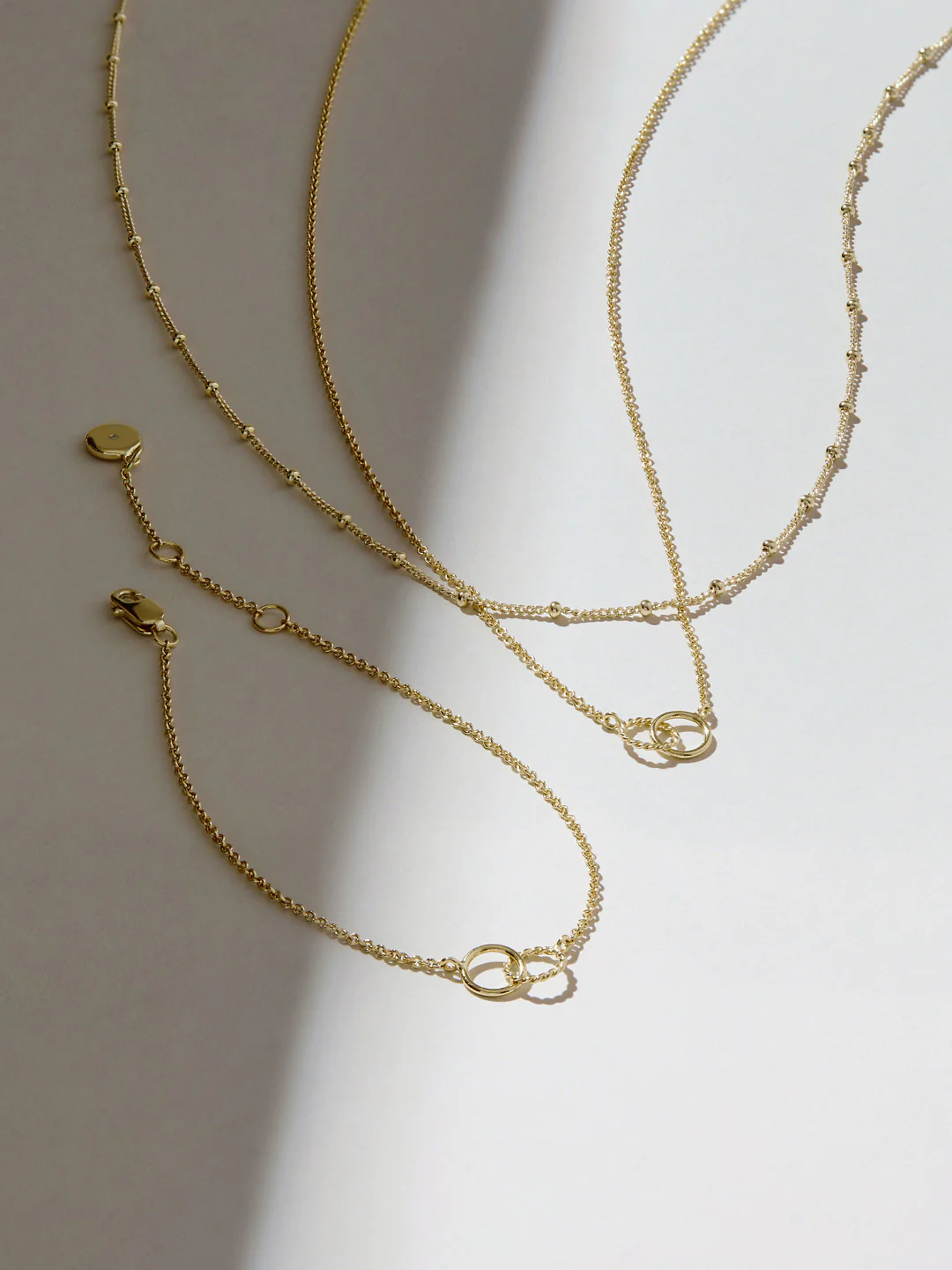 Swarish Jewels Delicate Layers Bundle Necklace Set of 3