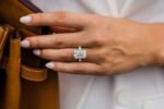 Emerald Cut Diamond Silver Solitaire Ring