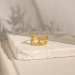 Double Name Wrap Silver Ring