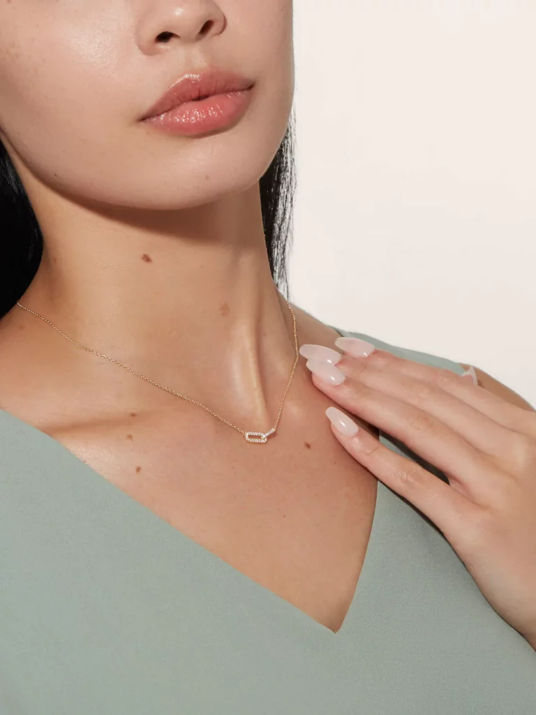 Silver Diamond Necklace