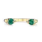 Emerald Orbit Silver Ring