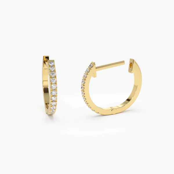Mini Diamond Huggies Earrings
