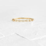 Distance Stacking Ring Diamond Silver Ring