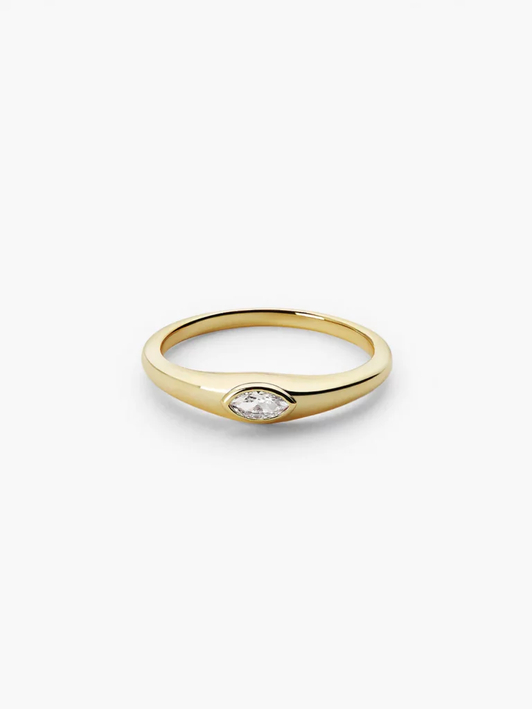 Swarish Jewels Cole Silver Diamond Ring