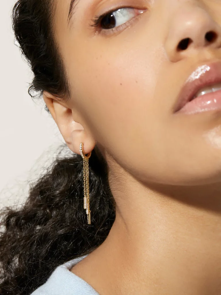 Chiara Hoop Silver Earrings