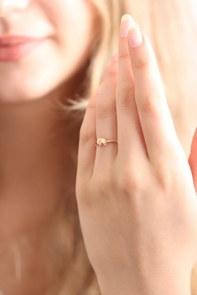 Elephant Silver Ring