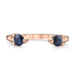 Blue Sapphire Orbit Ring