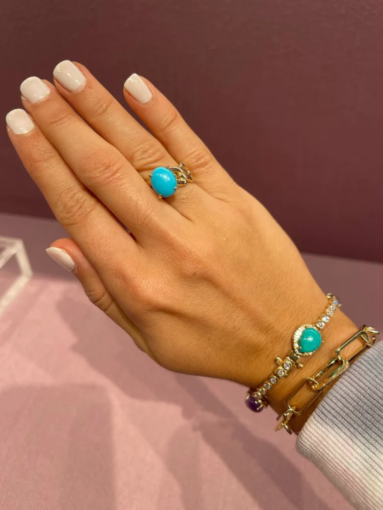 Havana Turquoise Link Ring