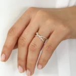 Diamond Cluster Silver Ring