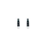 925 Sterling Silver Emerald Earrings
