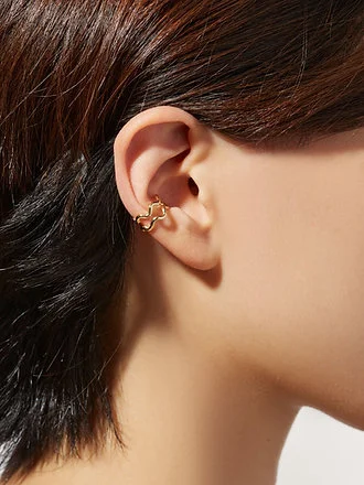 925 Sterling Silver Wavy Ear Cuff