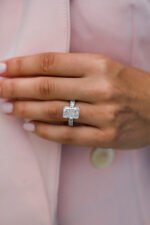 Radiant Cut Diamond Silver Ring
