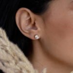 Classic Diamond Silver Earrings