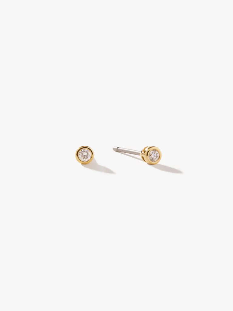Bezel Diamond Studs