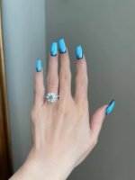 5 Carat Brilliant Round Silver Ring