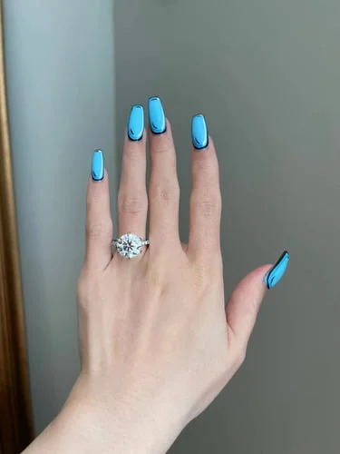 5 Carat Brilliant Round Silver Ring