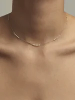 Baby Akoya Pearl Spaced Necklace