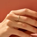 Curved Cluster Silver Ring