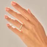 Pave Signet Bar Ring