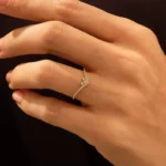 Stacking Chevron Silver Ring