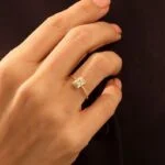 Vintage Baguette Silver Ring