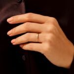 Tiny Pave Signet Silver Ring