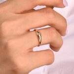Bezel Marquise Dome Silver Ring