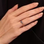 Sapphire Tiara Silver Ring