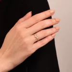 Baguette Stacking Silver Ring