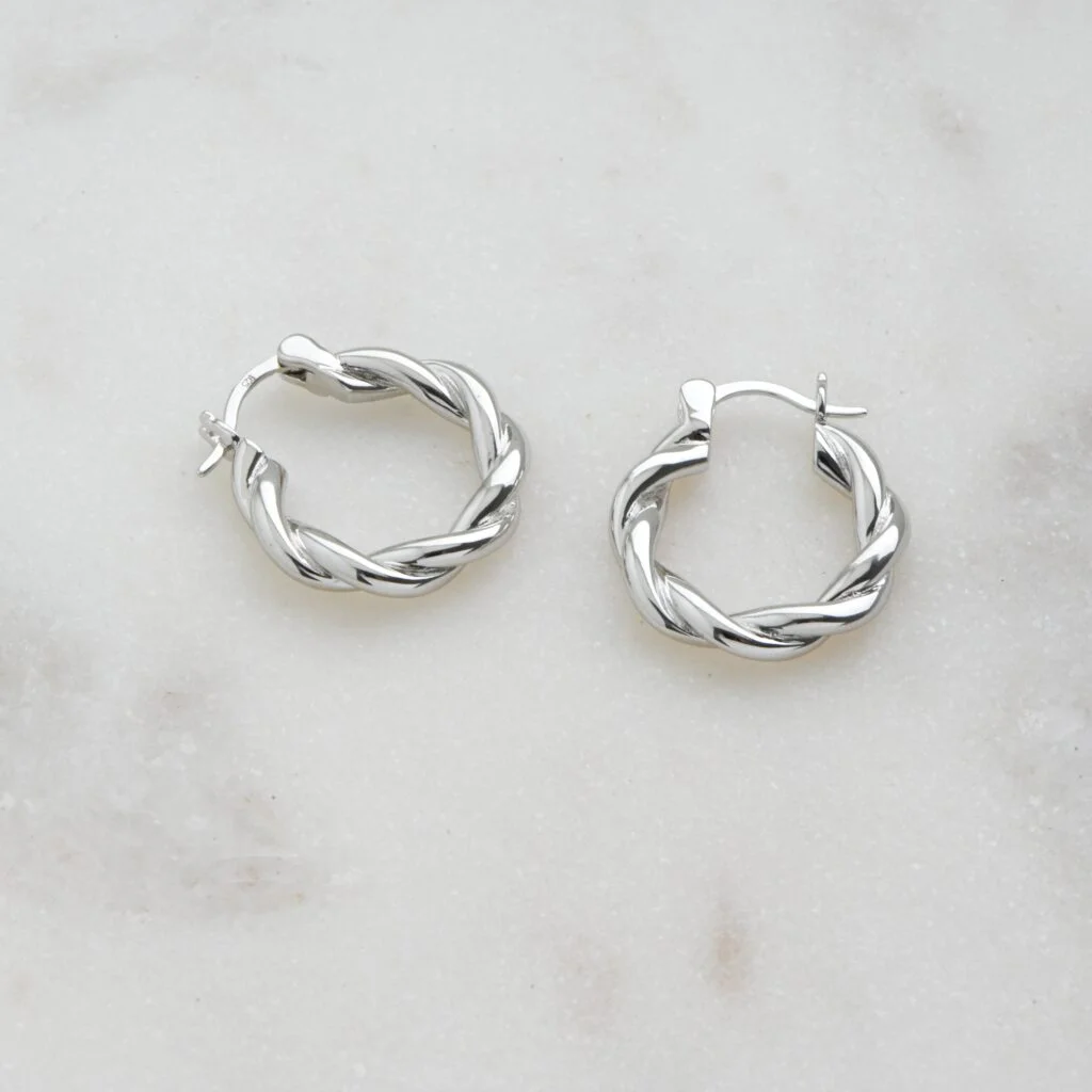 20mm Spiral Hoop Earrings