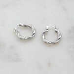 20mm Spiral Hoop Earrings