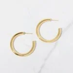 35mm Gold Hoop Earrings