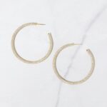 50mm Pav Hoop Earrings