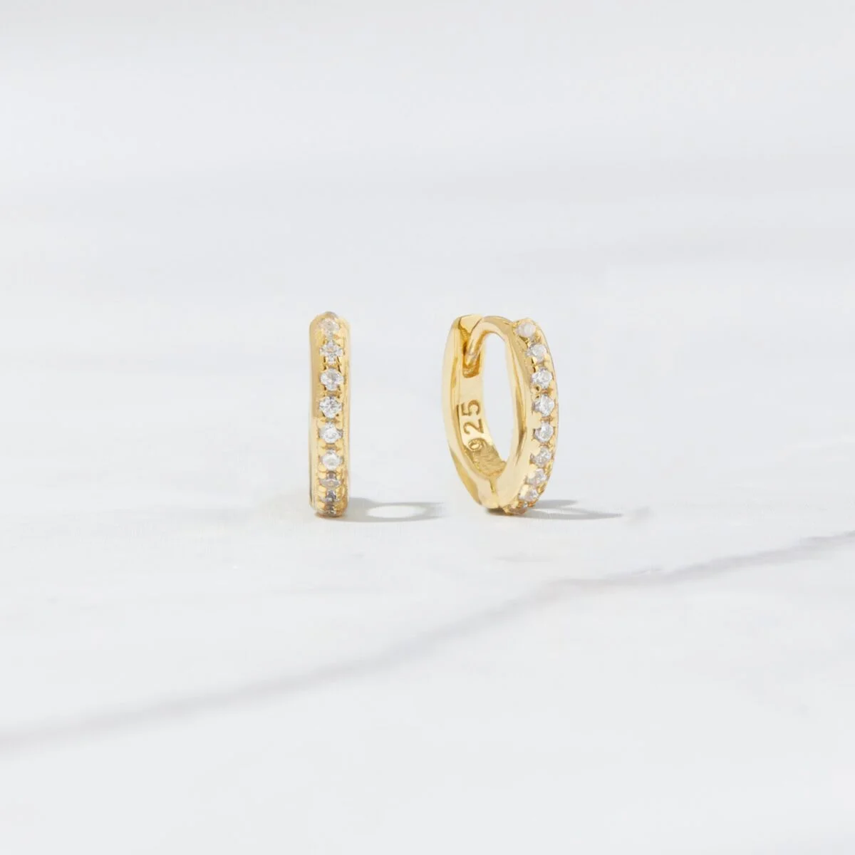 6mm CZ Huggie Hoops