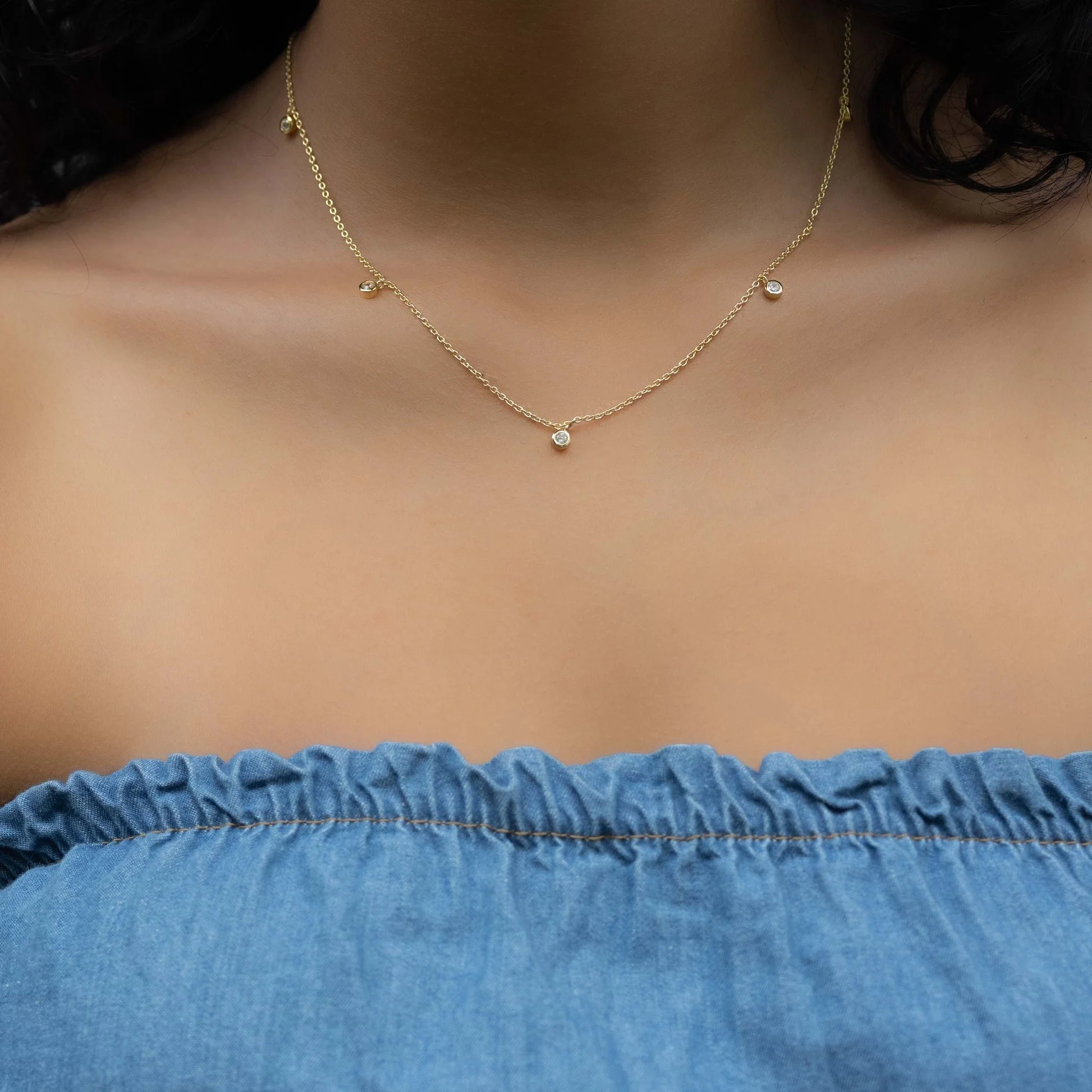 Swarish Jewels Bezel Charm Necklace - Image 4