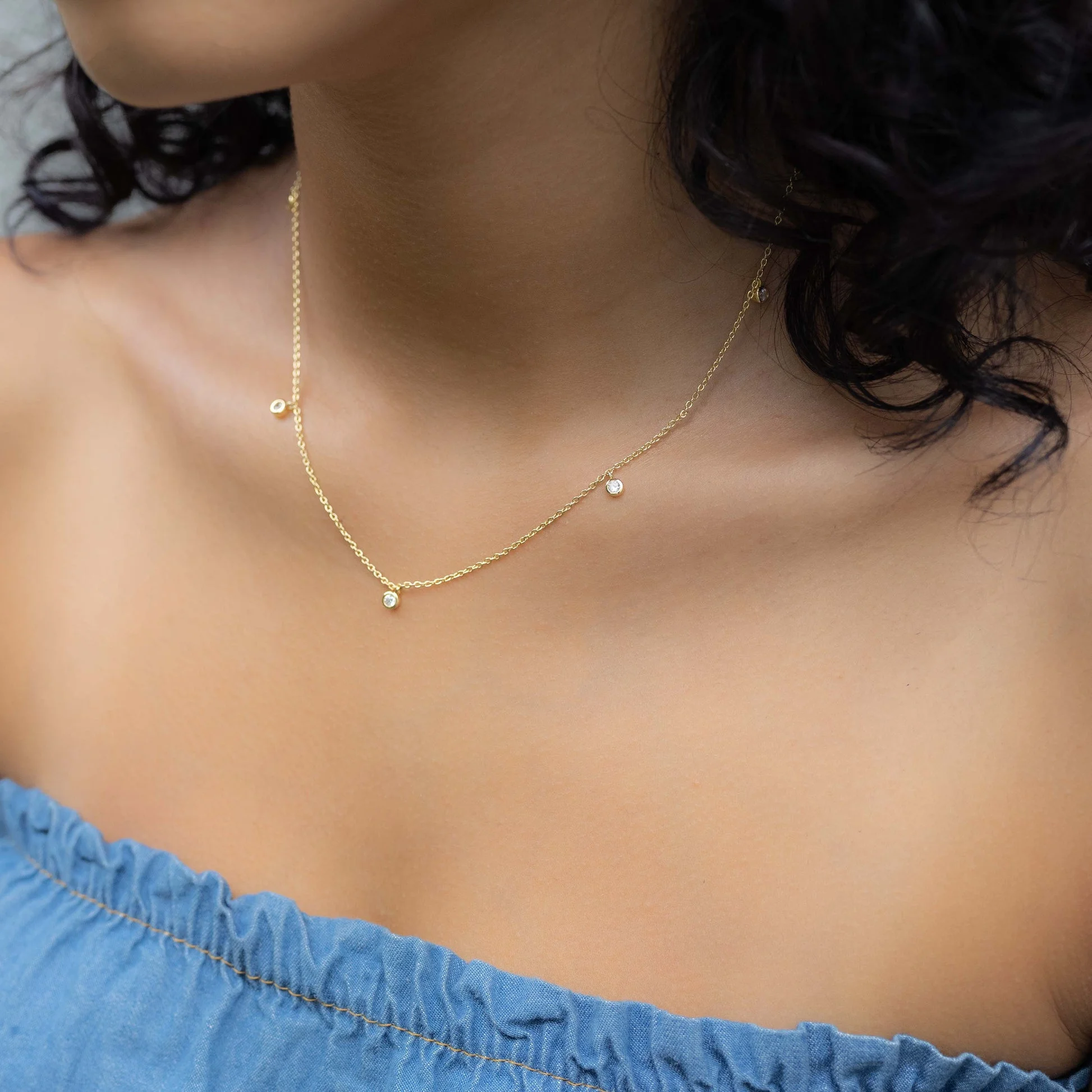 Swarish Jewels Bezel Charm Necklace - Image 2