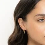 Swarish Jewels Geometric Hoop Earrings - Image 5