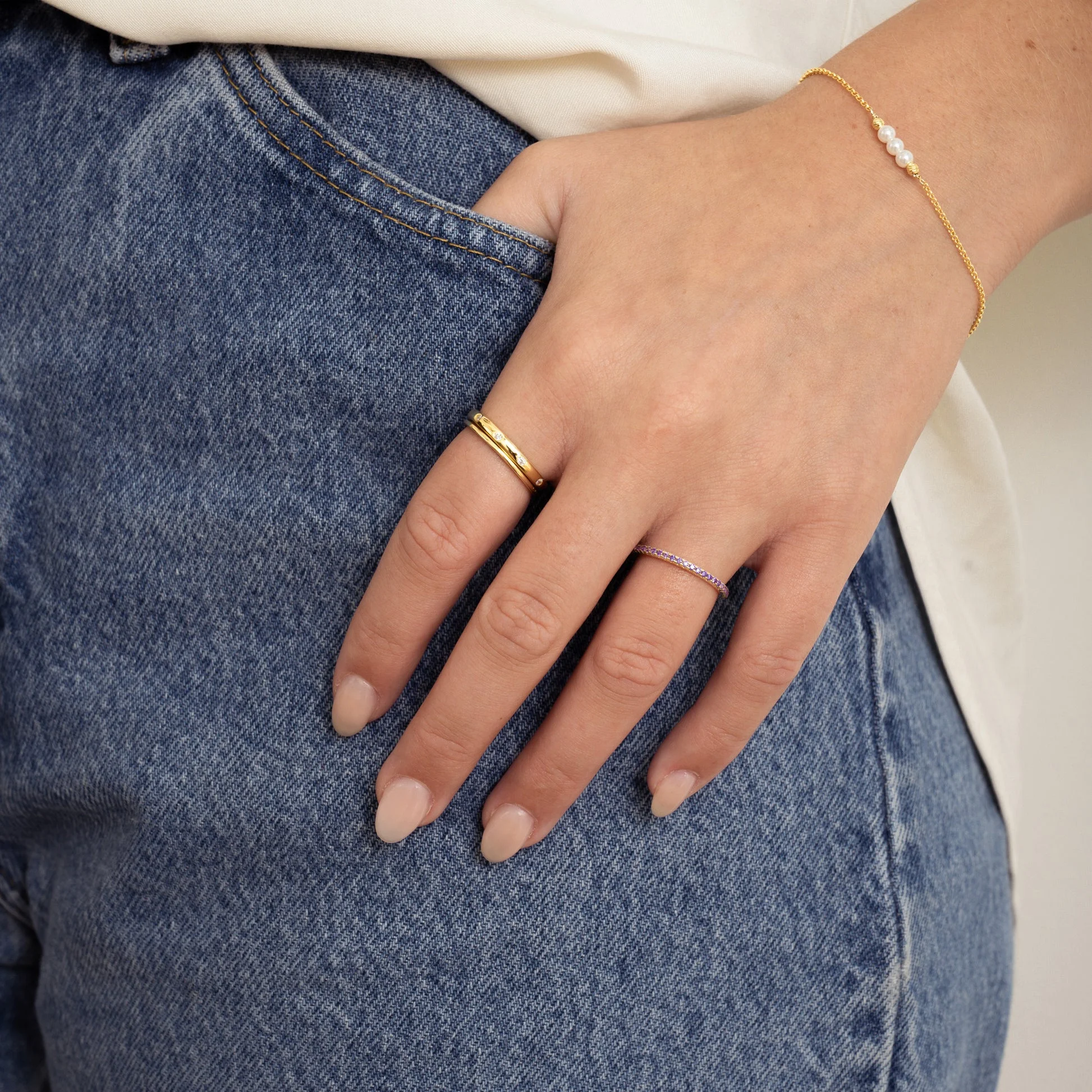 Swarish Jewels Eternity Birthstone Rings - Image 5