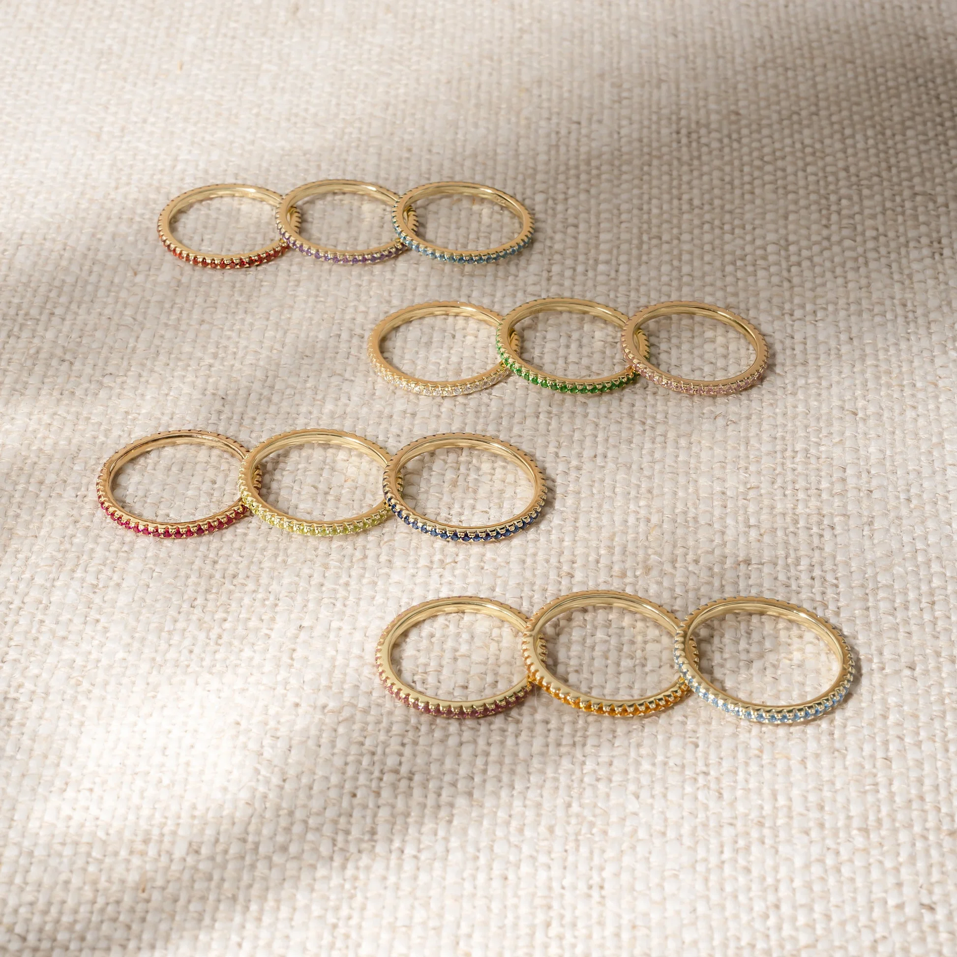 Swarish Jewels Eternity Birthstone Rings - Image 3