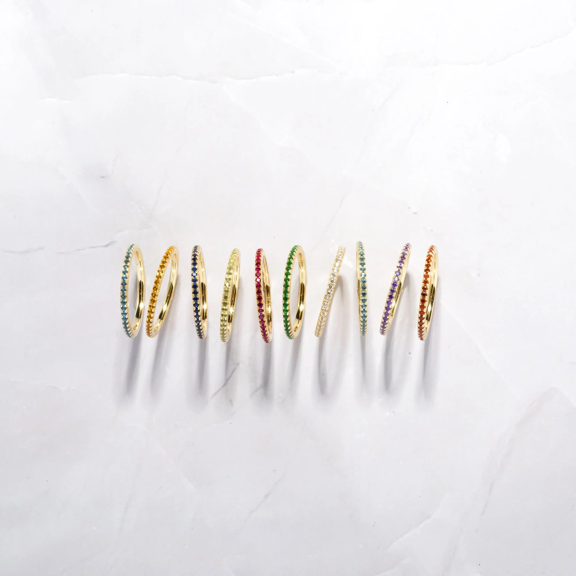 Swarish Jewels Eternity Birthstone Rings - Image 4