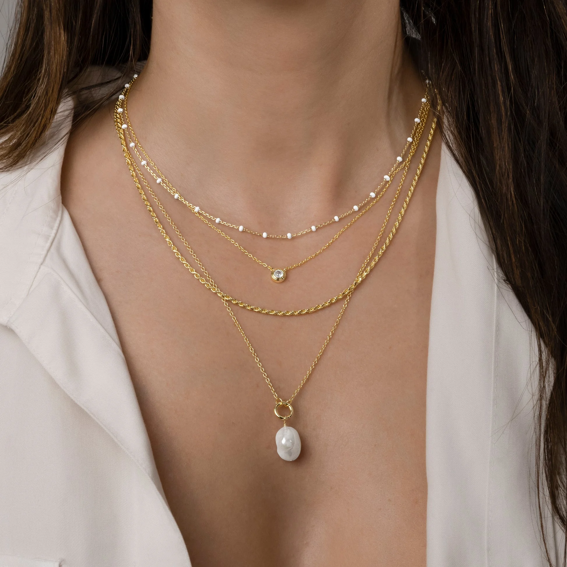 Swarish Jewels Jessie Freshwater Pearl Pendant Necklace - Image 5
