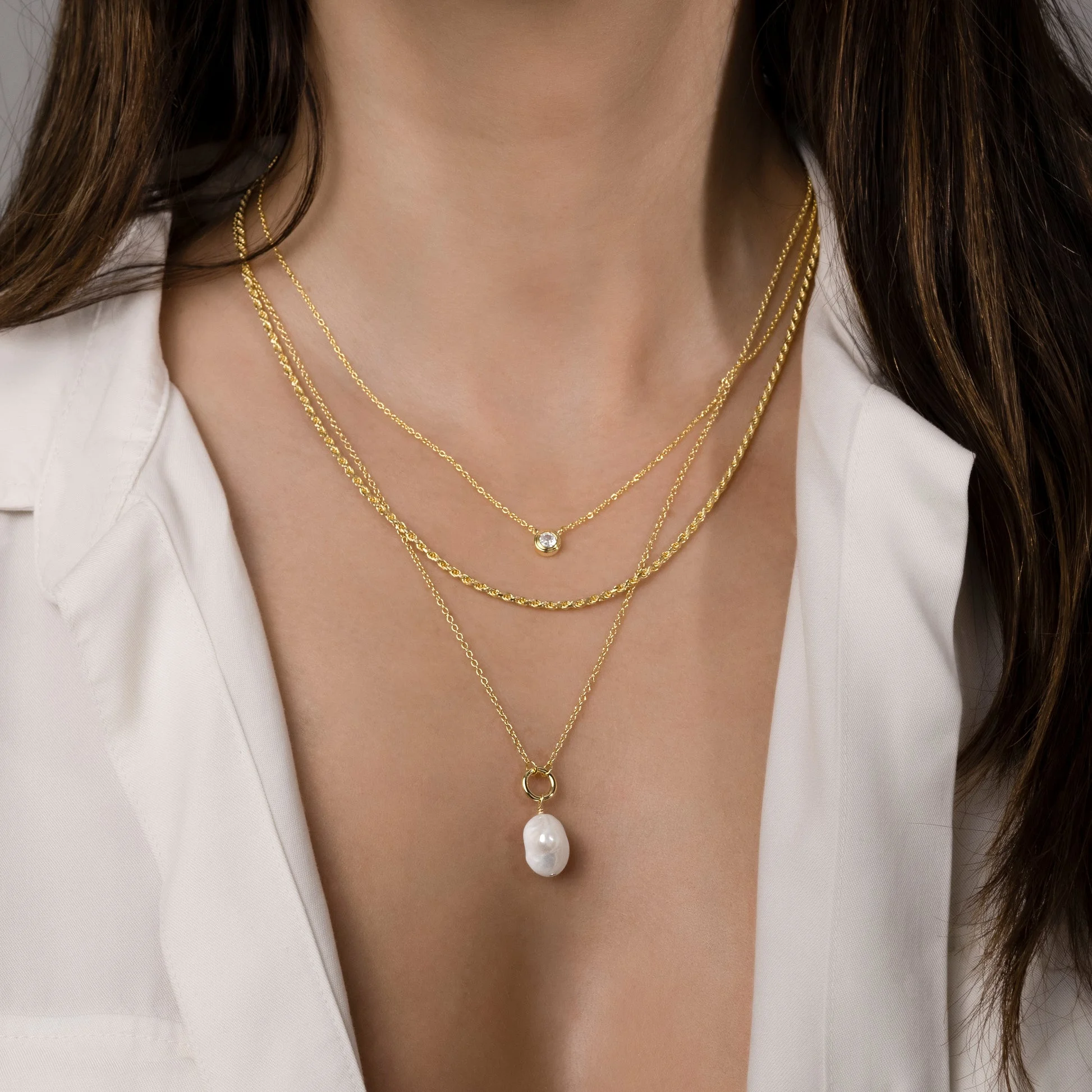Swarish Jewels Jessie Freshwater Pearl Pendant Necklace - Image 2