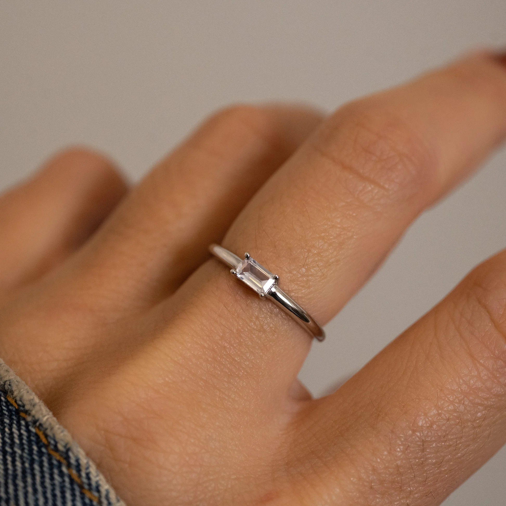 Swarish Jewels Lori Baguette Ring - Image 2