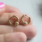 Swarish Jewels Pav Ball Charm Huggies - Image 3