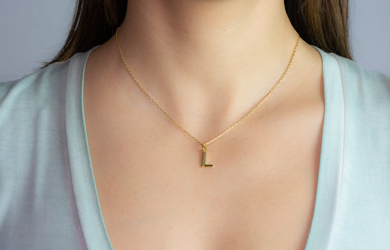Swarish Jewels Plain Initial Necklaces - Image 2