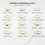Swarish Jewels Ruby Simple Baguette Ring - Image 2