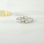 Swarish Jewels Square Link Ring - Image 3