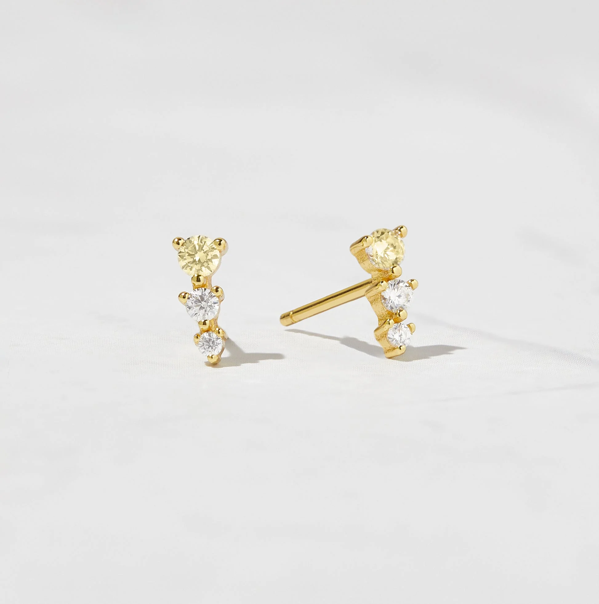 925 Silver Diamond Ear Climber Studs - Image 8