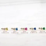 925 Silver Diamond Ear Climber Studs - Image 5